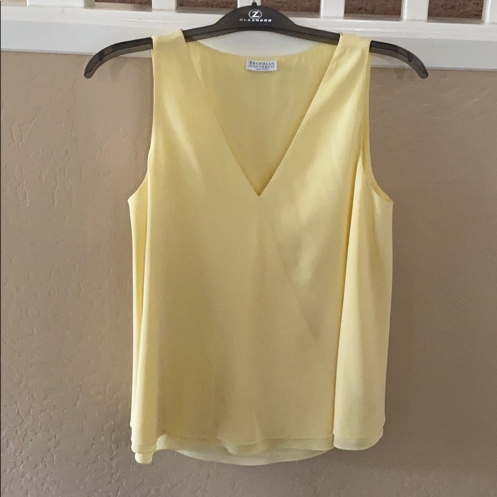 Brunello Cucinelli silk tank top